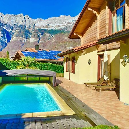 Doodle'S Amazing Chalet -Walensee - Flumserberg - Churfirsten - Heidiland - Pool - Sauna Mols Ngoại thất bức ảnh