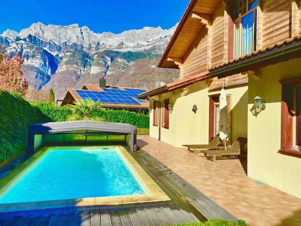 Doodle'S Amazing Chalet -Walensee - Flumserberg - Churfirsten - Heidiland - Pool - Sauna Mols Ngoại thất bức ảnh