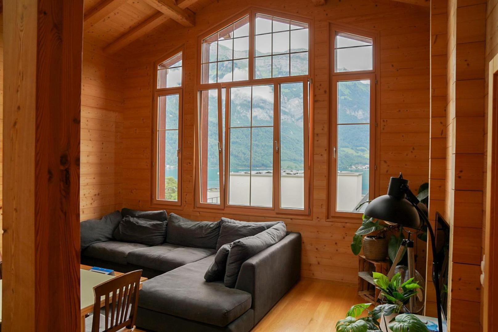 Doodle'S Amazing Chalet -Walensee - Flumserberg - Churfirsten - Heidiland - Pool - Sauna Mols Ngoại thất bức ảnh