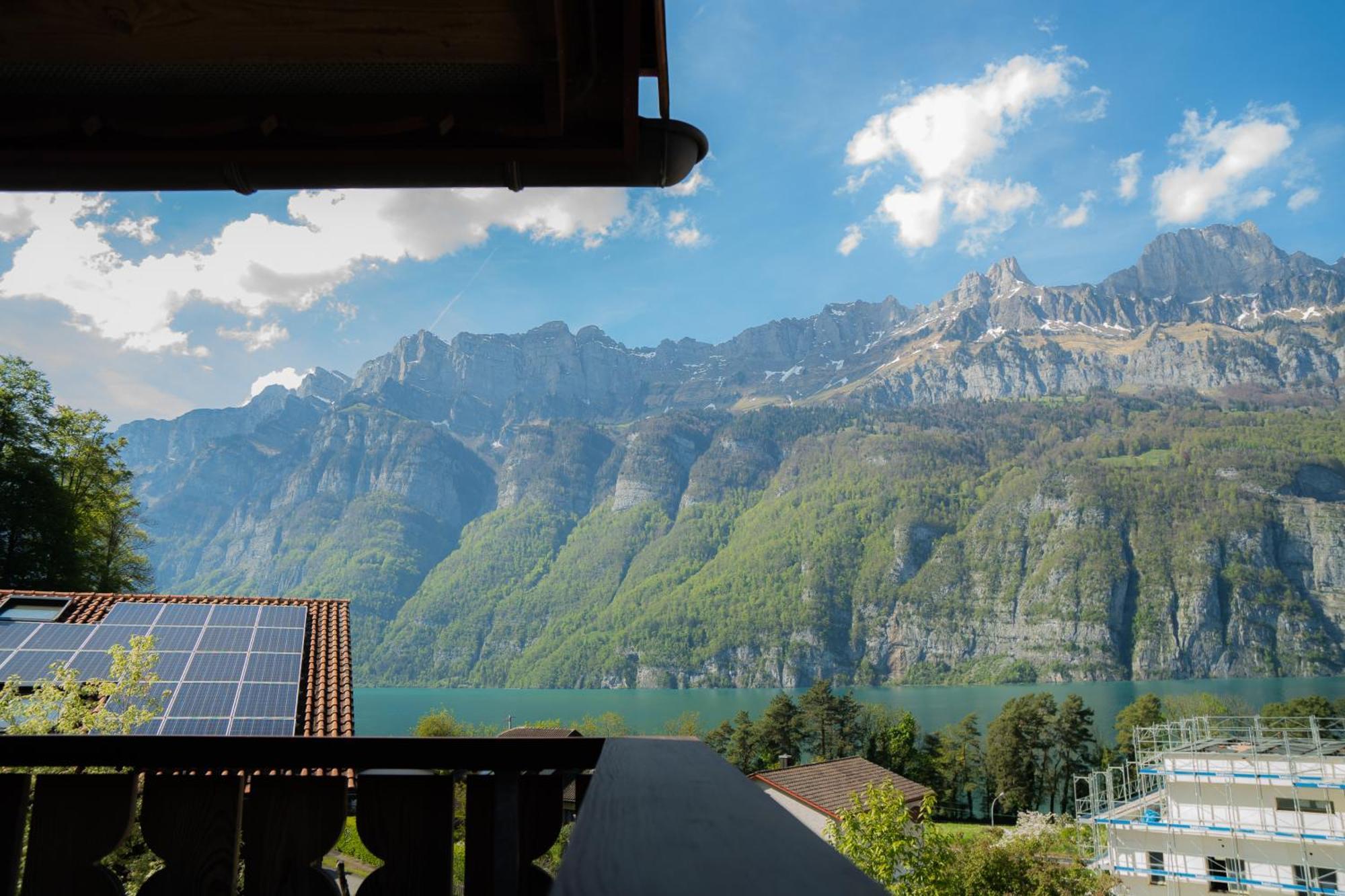 Doodle'S Amazing Chalet -Walensee - Flumserberg - Churfirsten - Heidiland - Pool - Sauna Mols Ngoại thất bức ảnh