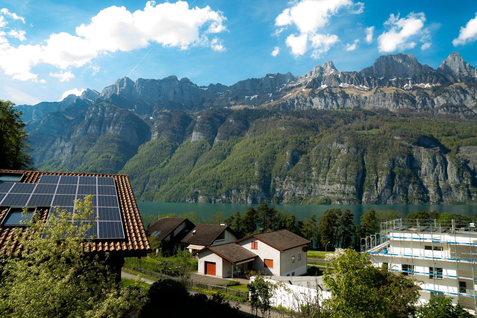 Doodle'S Amazing Chalet -Walensee - Flumserberg - Churfirsten - Heidiland - Pool - Sauna Mols Ngoại thất bức ảnh