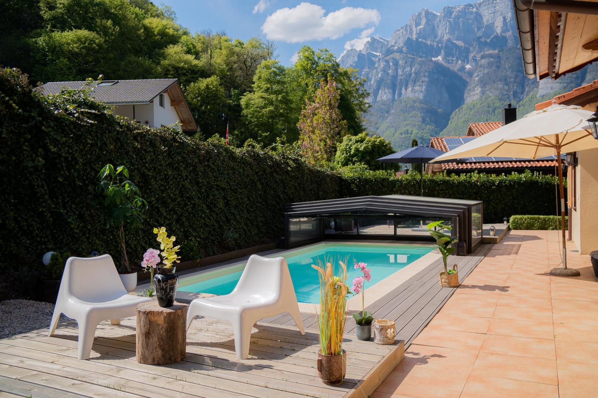 Doodle'S Amazing Chalet -Walensee - Flumserberg - Churfirsten - Heidiland - Pool - Sauna Mols Ngoại thất bức ảnh