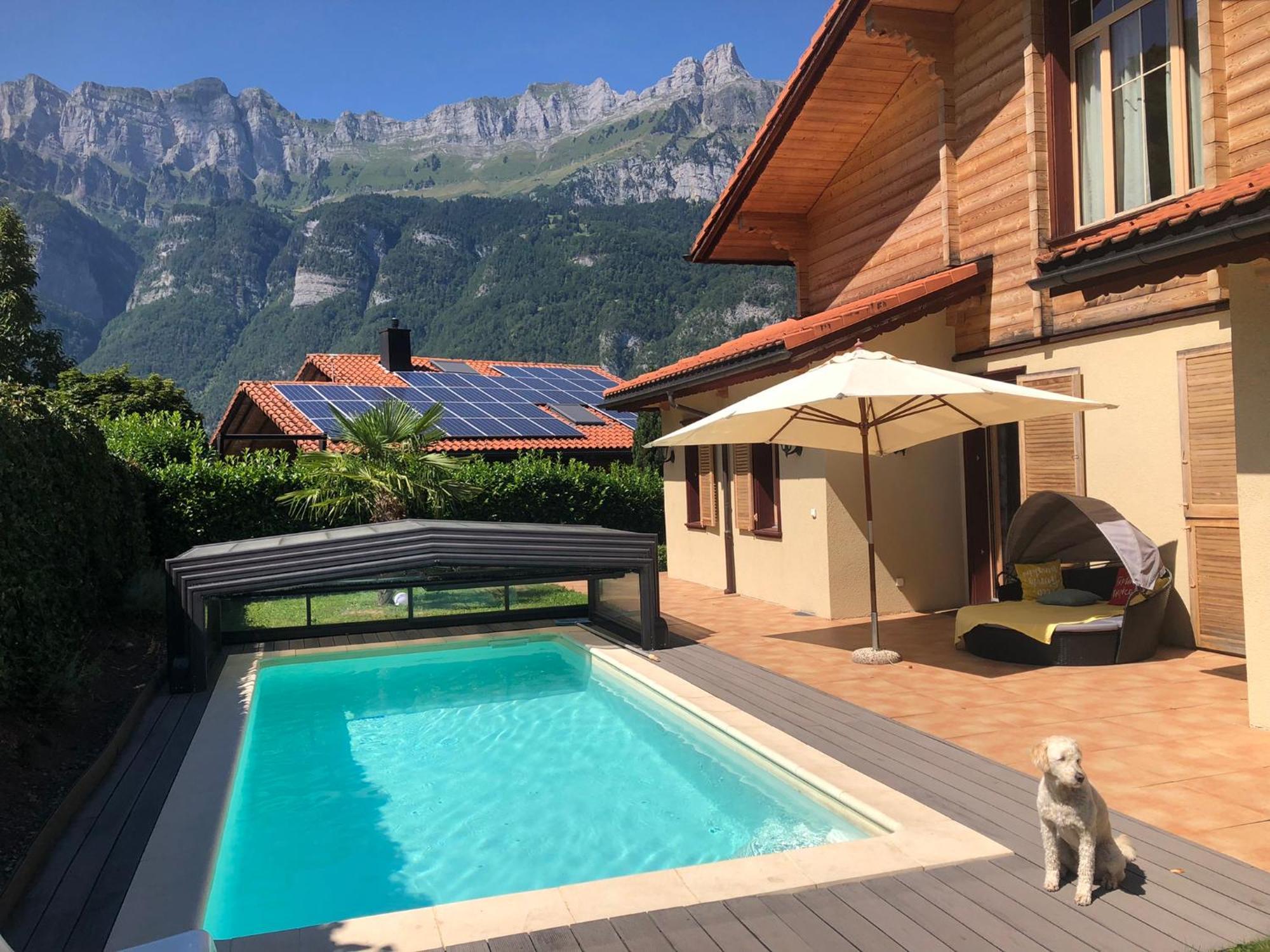 Doodle'S Amazing Chalet -Walensee - Flumserberg - Churfirsten - Heidiland - Pool - Sauna Mols Ngoại thất bức ảnh